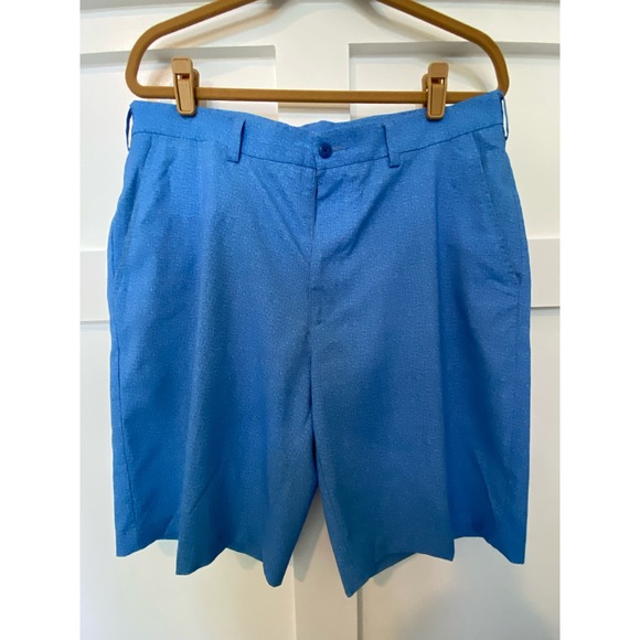 PGA Tour Men's Blue Golf Shorts - Size 34, Flat Front Chino Style MS15 - Picture 3 of 7